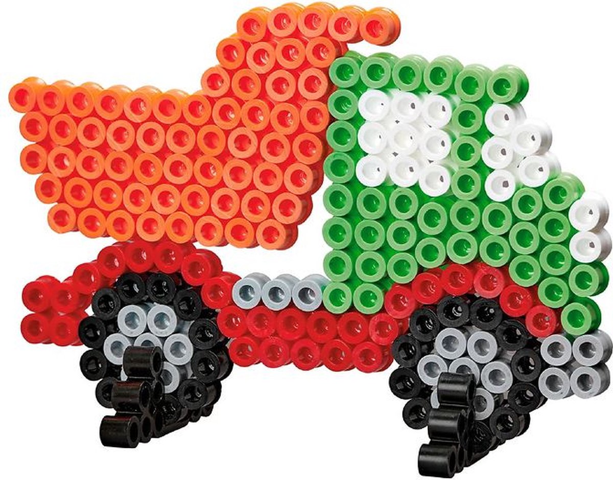 Set van 4 HAMA MAXI voertuigen grote strijkkralen vormpjes / figuur / grondplaat (auto, boot, vliegtuig, truck / vrachtwagen, transport) voor extra grote strijkparels, creatief cadeau voor kleine kinderen / peuters / kleuters, kinderfeestje! — cadeau in Spellen & Speelgoed - foto 4