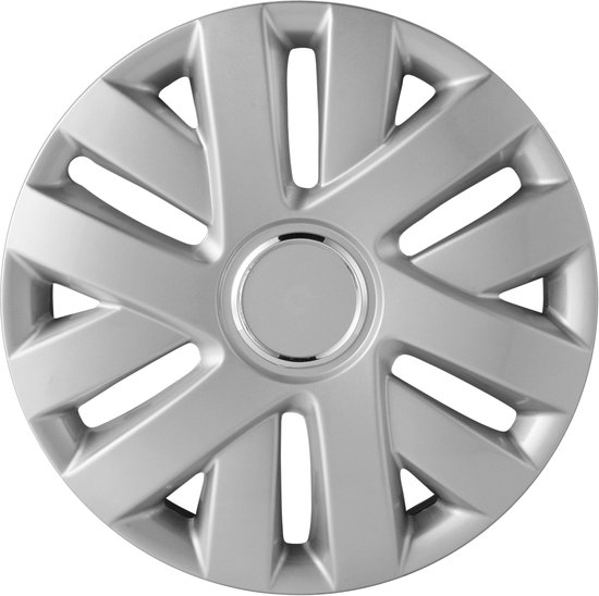 4-Delige Wieldoppenset VAN 15-inch zilver (bol) - Heron Automaterialen