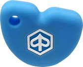 Étui à clés en Siliconen Piaggio - Blauw clair avec logo Wit - Blauw clair avec Wit