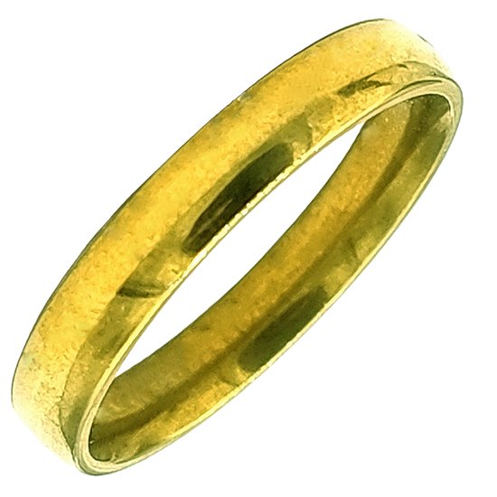 Gouden bandring met een gladde afwerking.
