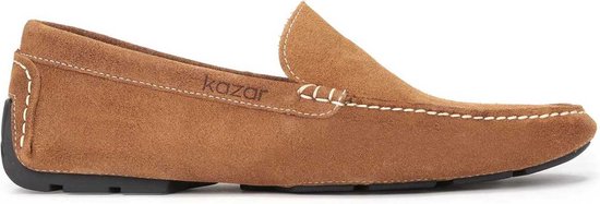 Elegante bruine suède mocassins voor heren