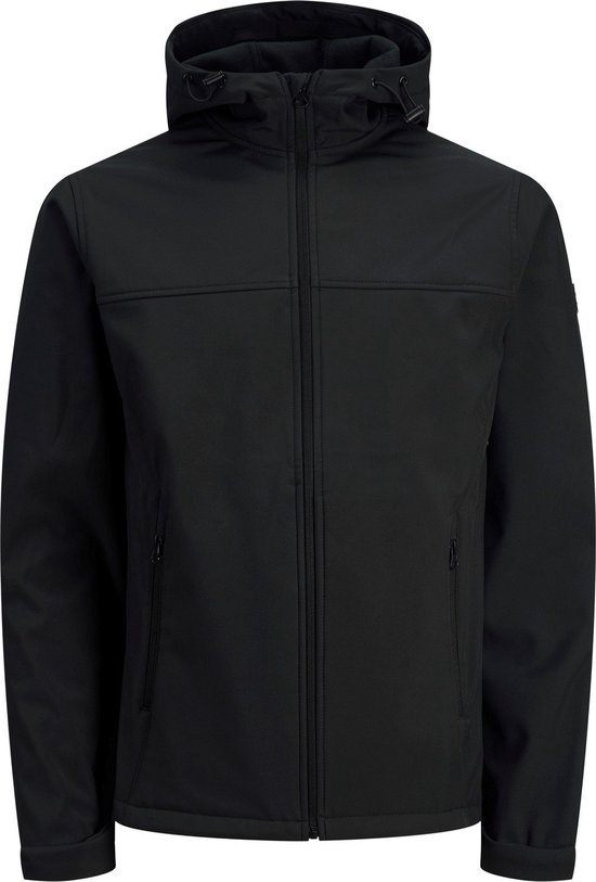 JACK & JONES PLUS SIZE softshell jas zwart