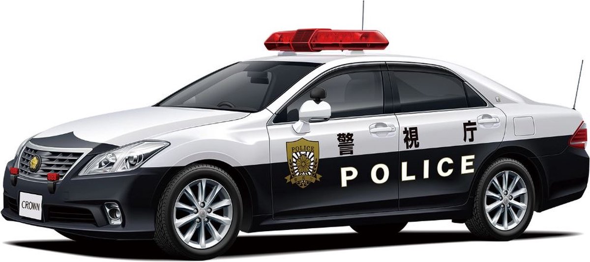 Aoshima 1:24 TOYOTA GRS202 CROWN PATROL CAR '10