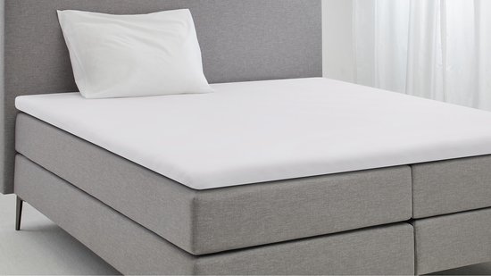 Cinderella Hoeslaken - Topper - Jersey - 180x200 /210 cm - Tot 15 cm matrashoogte - Wit van Merkloos — afbeelding 5