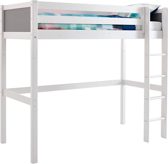90 x 200 cm hoogslaper, kinderbedden, bovenbed, tafel onder 90 x 200 cm hoogslaper, kinderbedden, bovenbed, tafel onder