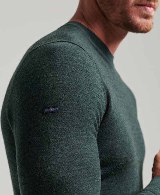 Superdry Heren Trui Trui van merinowol met ronde hals bol