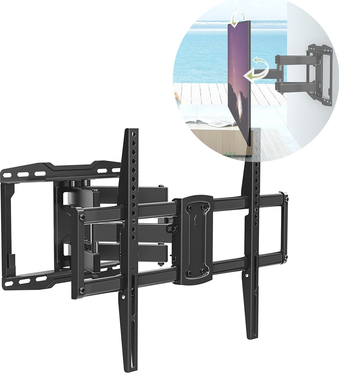 TV Beugel Full Motion Draaibaar Kantelbaar Zwenkbaar Max 50 KG 26 t/m 52...