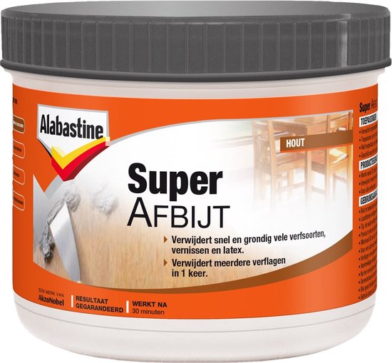 Alabastine Superafbijt Gel Hout -Transparant - 1 liter - Alabastine