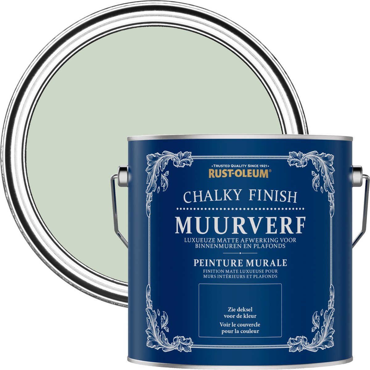 Rust-Oleum Groen Chalky Finish Muurverf - Lauriergroen 2,5L