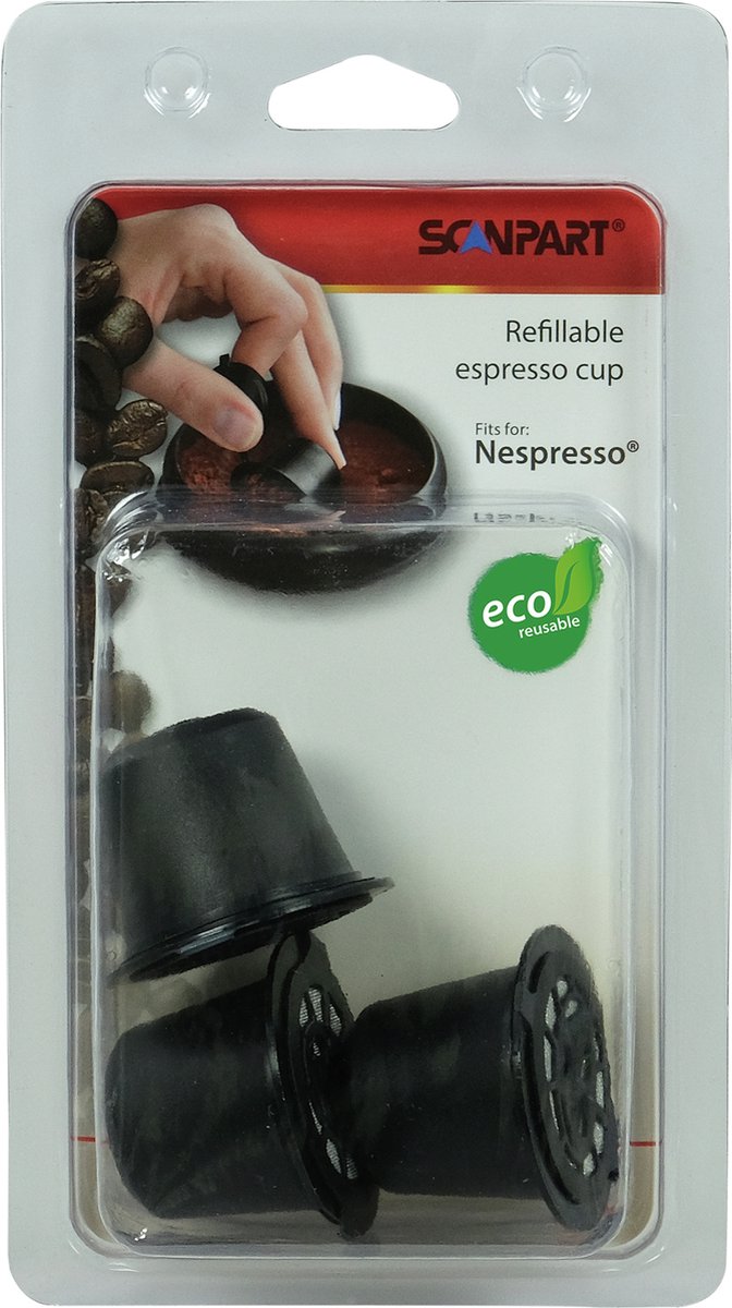 Coffeeduck Nespresso zwart 3 st. (alle modellen)