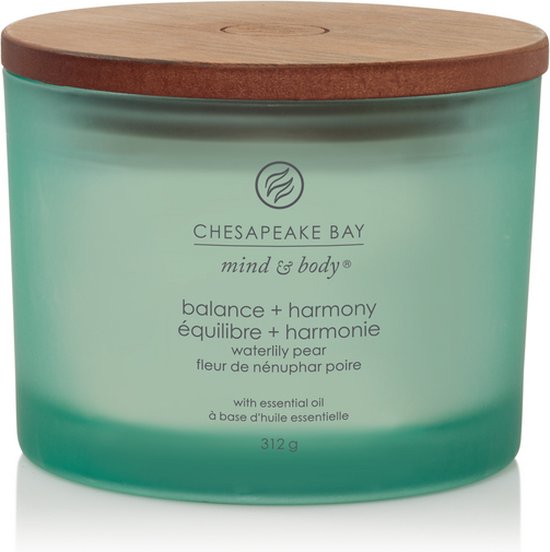 Chesapeake Bay Balance & Harmony - Waterlily Pear 3-Wick Candle