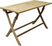 Table pliante 120x60 cm rectangulaire en teak
