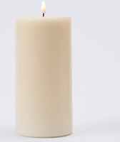 Luxe LED kaars - Crème LED Candle 10 x 15 cm - net een echte kaars! Deluxe Homeart