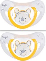 Tigex fopspen, 2 stuks, Disney baby- Winnie de Poeh- geel - 6-18 maanden