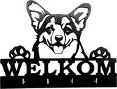 K9 World by van der Veeke, kapstokje Welsh Corgi, hout