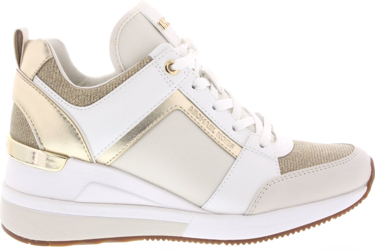 Dames Sneakers Michael Kors Georgie Trainer Pale Gold Goud - Maat 39