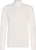 Cappuccino Italia - Heren Sweaters Coltrui Off White - Wit - Maat XXL