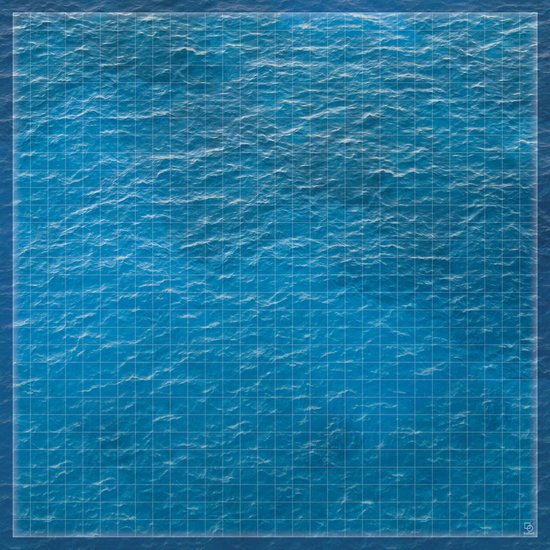 Thumbnail van een extra afbeelding van het spel Battlemap - Abyssal Seas (80x80cm) 1 inch vakjes