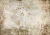Fotobehangkoning - Behang - Vliesbehang - Fotobehang - Vintage Bloemen Kunst - 200 x 140 cm