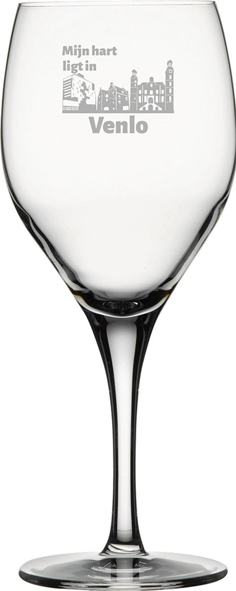 Gegraveerde witte wijnglas 34cl Venlo