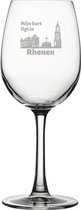 Gegraveerde witte wijnglas 36cl Rhenen