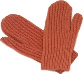 Brique gekleurde wanten - basic handschoenen - dames - one size - roodoranje - baksteenrood - STUDIO Ivana