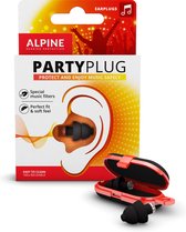 Alpine PartyPlug - Bouchons d'oreille confortables pour les événements musicaux, les concerts et les festivals - Noir - SNR 19 dB