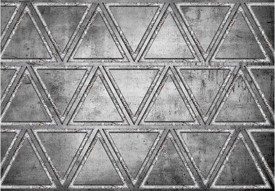 Foto: Fotobehangkoning behang vliesbehang fotobehang dancing with triangles 350 x 245 cm
