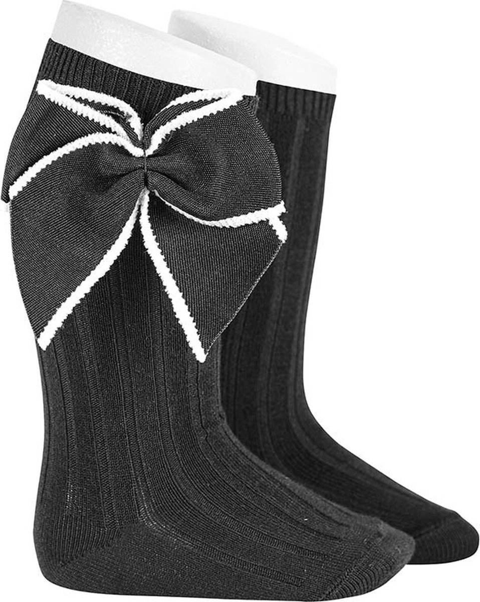 Cóndor Kniekous Rib Royale Strik | 2406/2 | Zwart | 27-30 | maat 6