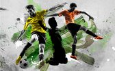 Fotobehang - Soccer stars.