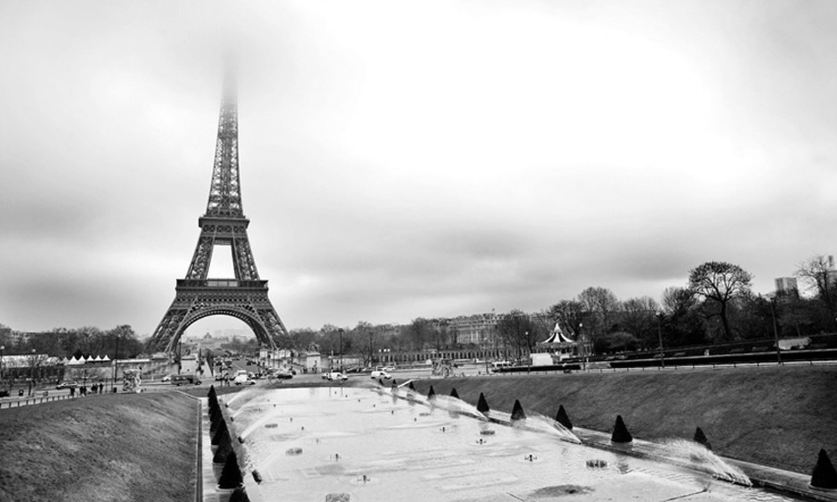 Fotobehang - Parijs: Eiffeltoren.