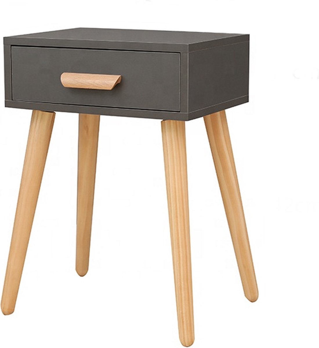 Viking Choice Nachtkastje - modern - 40x30x56 cm - antraciet