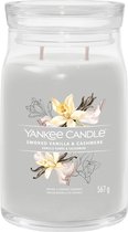 Yankee Candle - Grand pot signature vanille fumée et cachemire