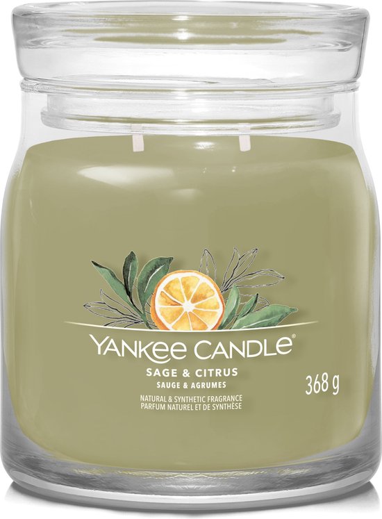 Yankee Candle Sage & Citrus Signature Medium Jar