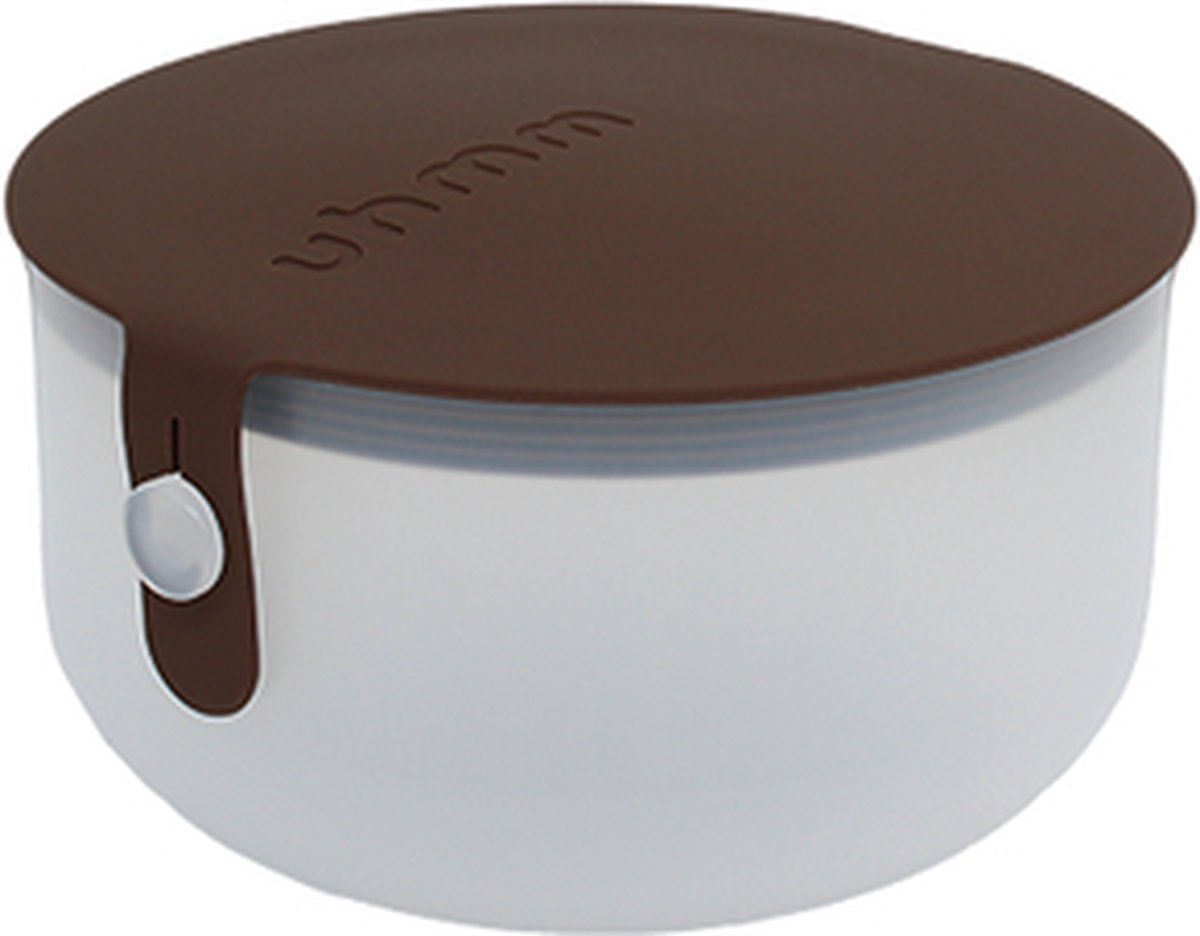 Uhmm Bowl 01 - Transparent Bowl & Lid - Lunch to Go - Salade, Yoghurt, Soep - luchtdicht - 1200ml - voedselveilig/food safe - geschikt voor vaatwasser, vriezer, magnetron/dishwasher, freezer, microwave safe - 100% recyclable - Deens Design