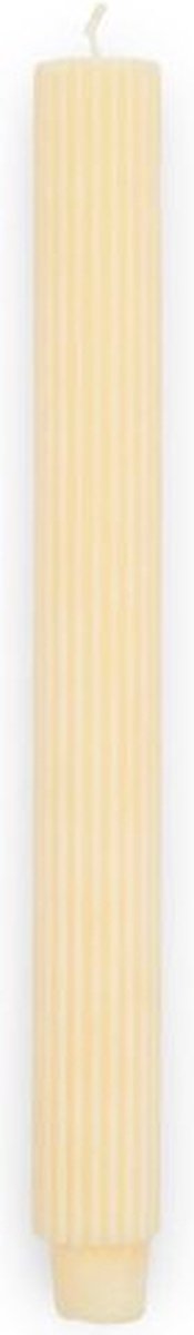 Rivièra Maison Rib Dinner Candle Yellow 2 pcs set van 4