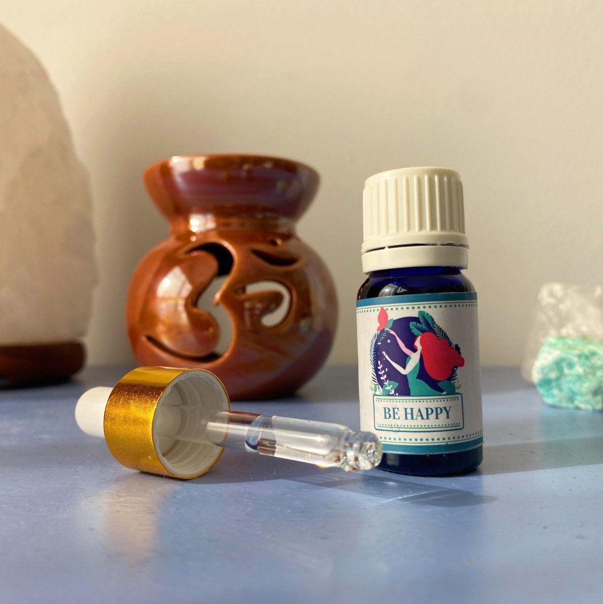 Goedkoopste Goloka Mix Etherische Olie - Gelukkig zijn - Natuurlijke olie - Flesje 10 ml