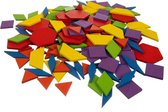 Houten puzzel met geometrische vormen – Mozaïek – Tangram - Set van 155