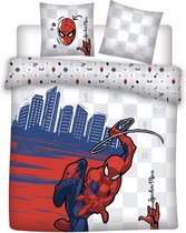 SpiderMan Dekbedovertrek City - Lits Jumeaux - 240 x 220 cm - Katoen