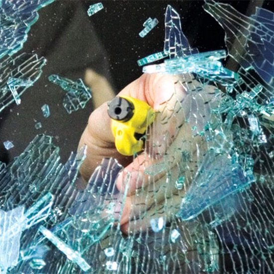 ResQMe - Orange - Oranje - Marteau de secours - Marteau de sauvetage - Lifehammer de sécurité - Marteau automatique