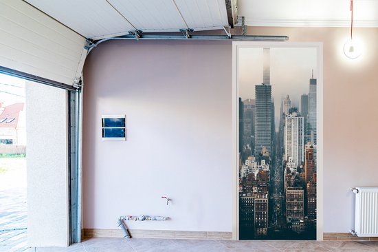 Deursticker Skyline van New York - 90x235 cm - Deurposter