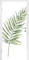 Deursticker Plant - Waterverf - Aquarel - 95x215 cm - Deurposter