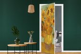 Deursticker Zonnebloemen - Vincent van Gogh - 80x205 cm - Deurposter