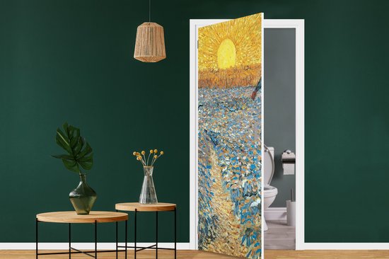 Deursticker De zaaier - Vincent van Gogh - 75x205 cm - Deurposter