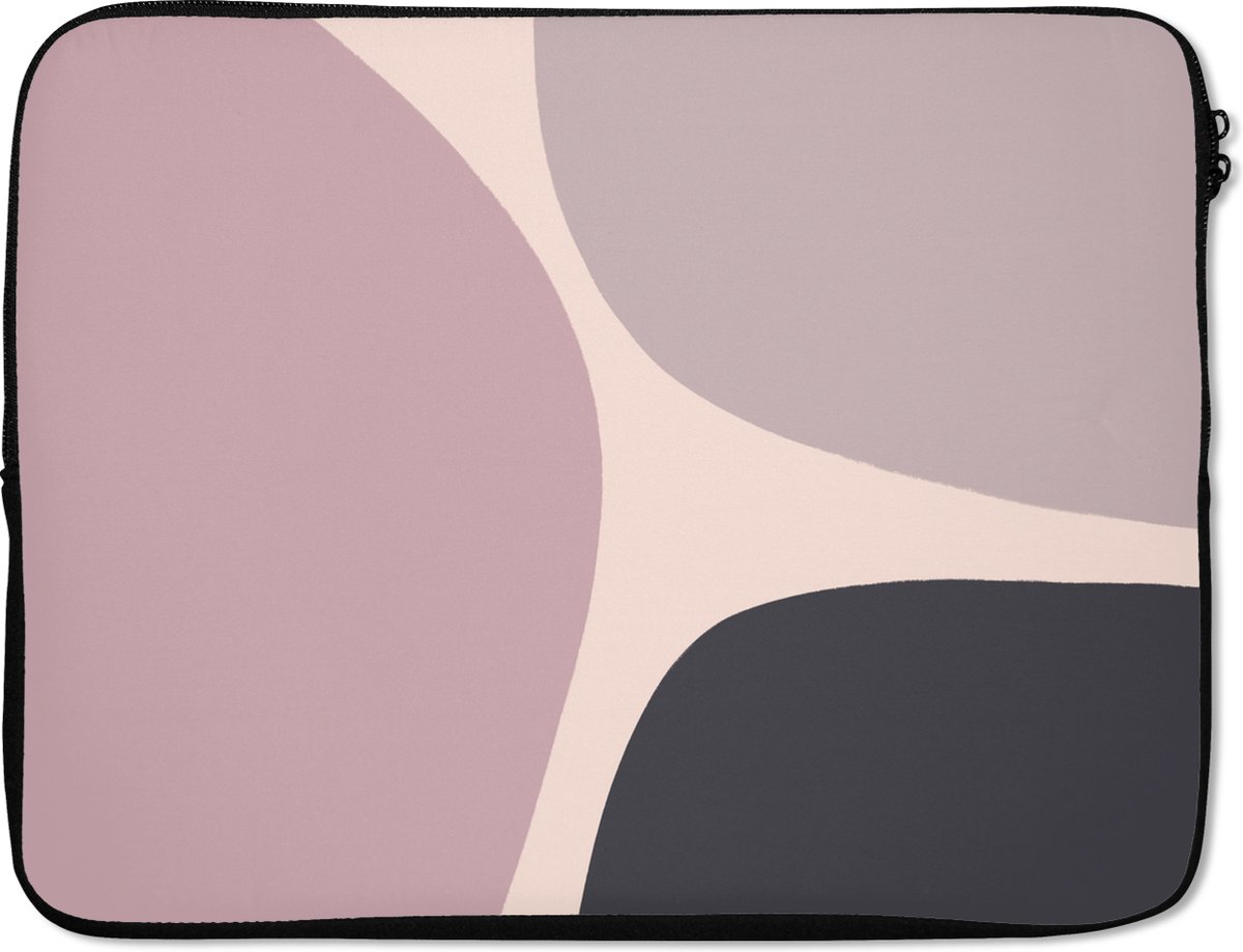 Laptophoes - Abstract - Pastel - Design - Minimalisme - Laptop - Laptop sleeve - 17 Inch