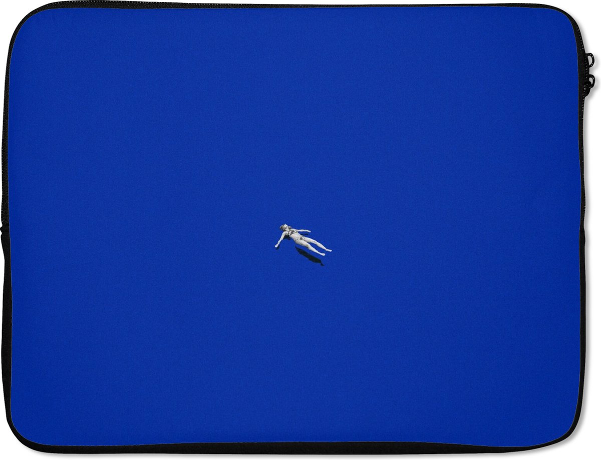 Laptophoes - Vrouw - Blauw - Vintage - Laptop case - Laptop - 17 Inch