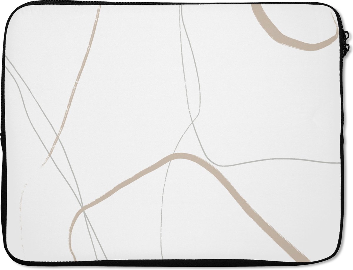 Laptophoes - Abstract - Line art - Minimalisme - Laptop sleeve - Laptop case - 17 Inch