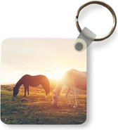 Sleutelhanger - Uitdeelcadeautjes - Paarden - Zon - Dieren - Plastic