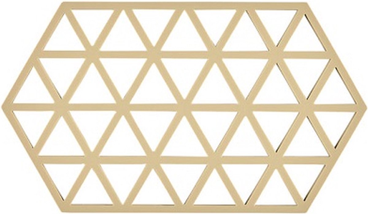 Zone Denmark Pannenonderzetter Triangles - Warm Sand - 24 x 14 cm