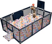 Baby Speelbox-Playpen-Kruipbox-Grondbox-Kinderbox-Baby Boxen-181x122x61cm-Blauw